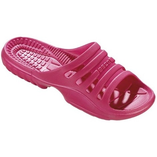 Sauna/zwembad slippers roze voor dames